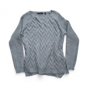 Cyrus Gray Cableknit Sweater Women’s Size Medium